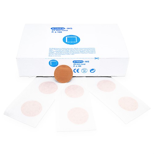 Rundplåster, 23 mm Ø, vattenfast, 100 st