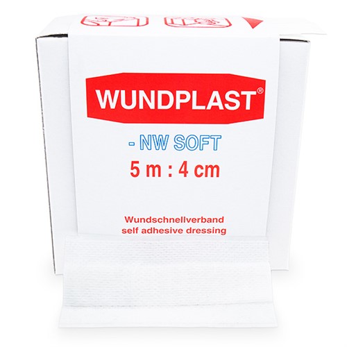 Non-wovenplåster på rulle 4cm x 5m