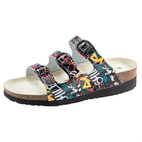 Pantolett 3-rem svart/grafitti