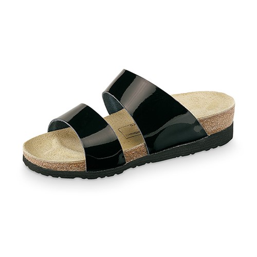 Svart lack pantolett chic