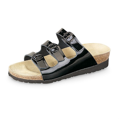 Pantolett 3-rem svart lack