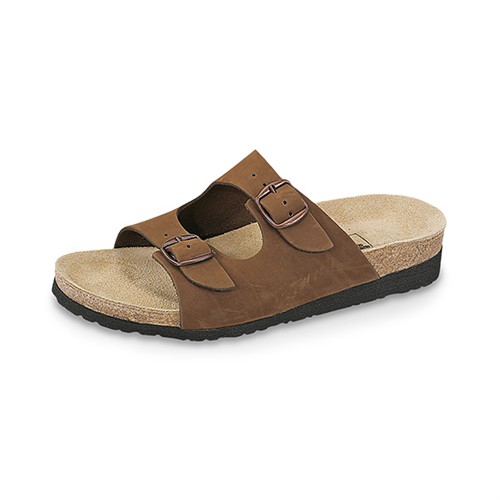 Herrpantolett brun nubuk 2-rem